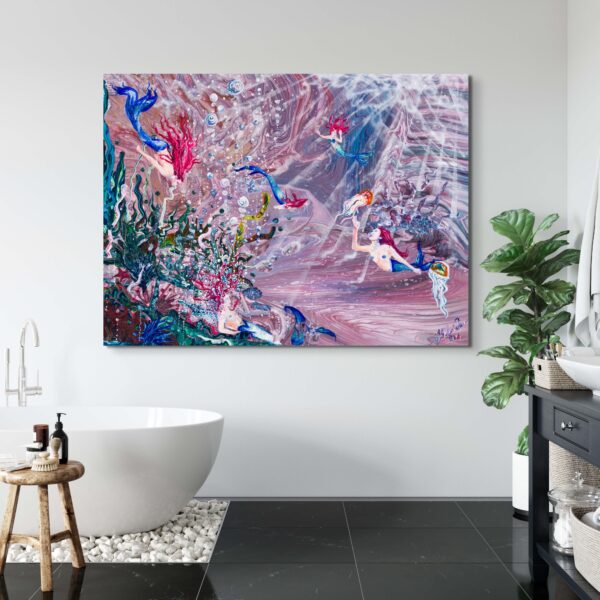 The Bathroom Painting by Kelsie Croyle Young