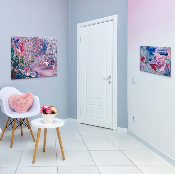 Kelsie Croyle Young The Bathroom Painting on the walls