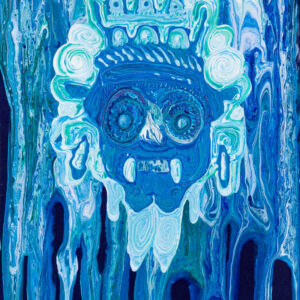 Tlaloc 12 X 16 Acrylic on canvas