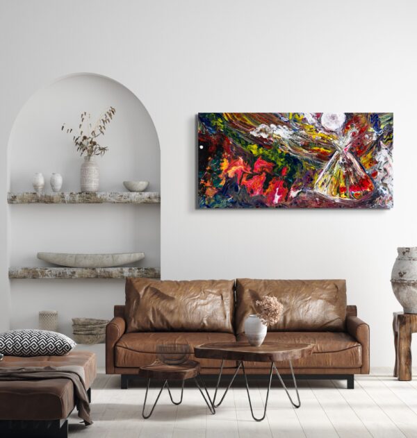 Calling In The Ancestors on Living Room Wall