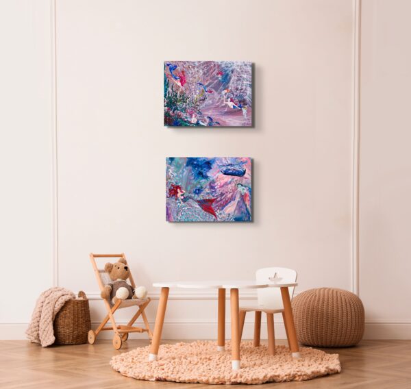 Kelsie Croyle Young The Bathroom Painting arange on walls